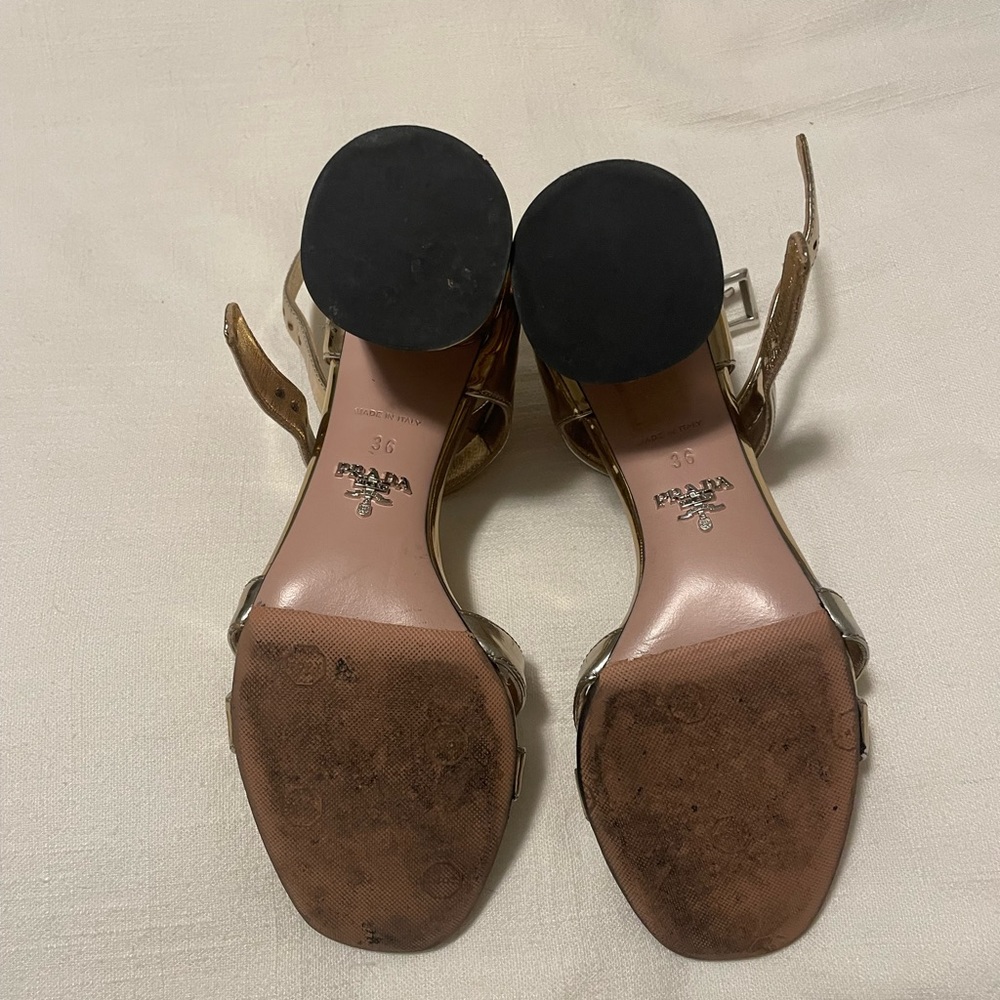 PRADA - Sandals - Gold - Picture 4 of 4
